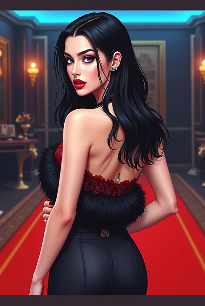 ((Masterpiece, best quality)), edgQuality,smug,smirk,
edgfbb, a woman dressed in a black dress,multiple straps ,red lipstick , wearing edgfbb fashion
<lora:edgFanBingBing_MINI:1>