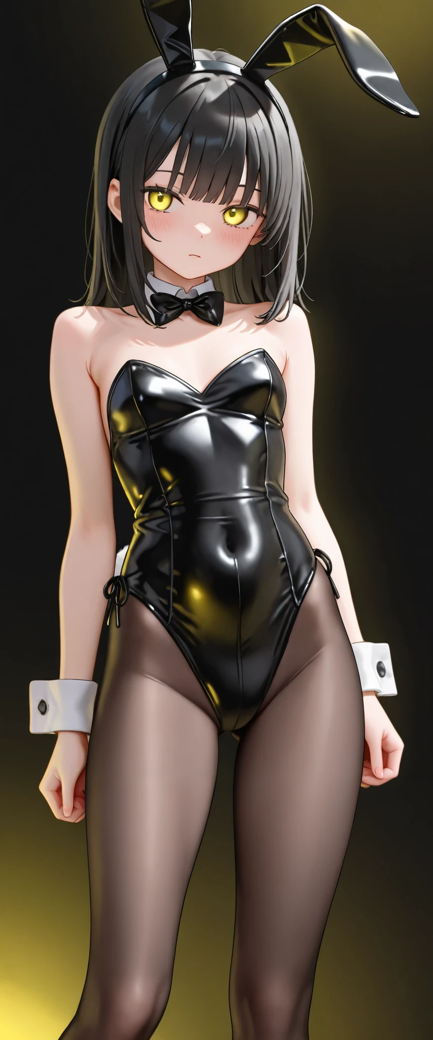 White skin beautiful long legs, sexy stockings, 8k, cute seduction, black silk, beautiful background