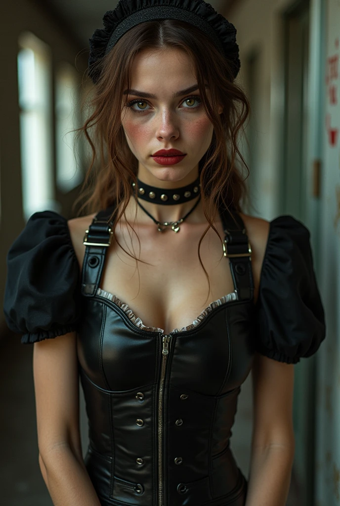professional photograph of a 18 year old redhead model by garry winogrand wearing leather corset, bold lines, hyper detailed, dark limited palette, warm natural lighting, cinematic, film grain, depth of field, (intricate details, masterpiece, best quality:1.4), Heavy Breasts , mesmerizing, dynamic, dramatic, sensual, dynamic pose, (straight on view , medium close up , A vibrant, neon-lit Times Square at night:1.4),
<lora:add-detail-xl:1> <lora:xl_more_art-full_v1:0.5>