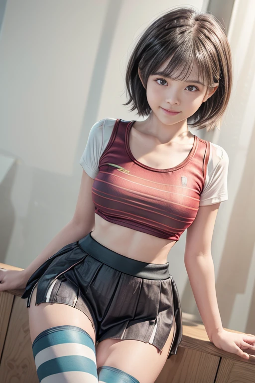 A girl who plays badminton,Height 170,(Finger details;1.5),Correct exercise posture,realistically(1.4)(RAW photogr:1.4)Very delicate CG Unity 8K wallpaper,very delicate beautiful,Mann pays attention to detail,Beautiful exquisite eyes,There is light on the face,one-girl,Short hair details