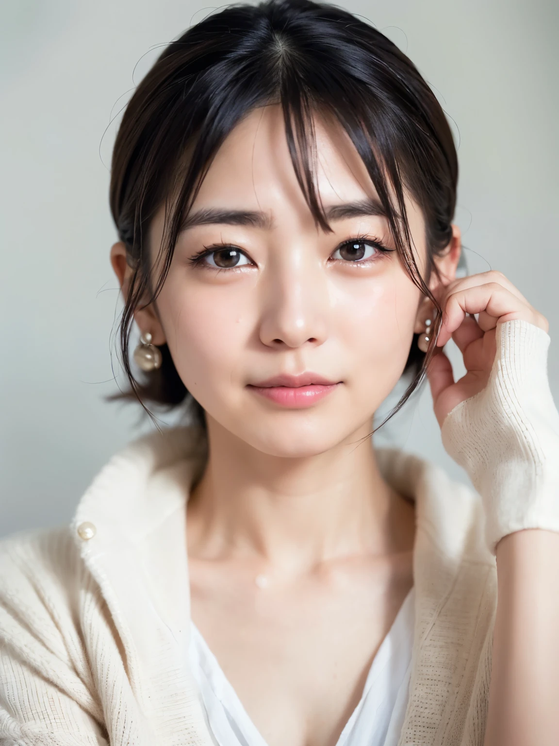 Magimix Real、(RAW photo:1.2)、(Photorealistic:1.4)、 beautiful details and delicate expression 、 1 Korean woman raped by a man 、finely、very detailed顔、 Movie Lighting、Highest quality、Photorealistic、Highest quality、8In K、earrings、Beautiful detailed eyes with eyelashes 、 file size is large、 very detailed、High Resolution、 Young, Cute, Light-skinned Japanese Women 、((((( cries、Face with wrinkles between eyebrows、shy face、{{x}} With a capable face'hang on、With the face you want、makes your face blush)))))、((((Blushed Cheeks、With a look of disgust))))、(((( Female Teacher25 years 、I'm losing weight, See-through body tights、 very small white lace panties、Beautiful neckline)))、(((( open your mouth 、Stick your tongue out a little))))、((bob cut、Forehead exposed、Ear hook))、look at the camera and put、 Transcendental Beauty、mole under eye、(( Slender Woman、 Delicate Woman ))、((Before the fun、Bedroom at night、 professional lighting、medium breasts、big butt))、I love Guyros、I、A sense of truth、(18+)、((anatomically accurate、Accurate Weapon))、 fine skin、beautiful skin、 without makeup、simple background、(Thin arms、Big Breasts)、cowboy shot、(hotel、 staying in a suite at a luxury hotel at night 、 sitting on bed 、 professional lighting)、Glowing Skin、 very large batedium breasts))、Take off the top、 skirt lift 、(((seiza、Falling Legs、 hide your chest with your arms、 with my arms crossed、Chest、 thighs exposed 、Knee、 big saggy breasts 、 Bound shoulders )))