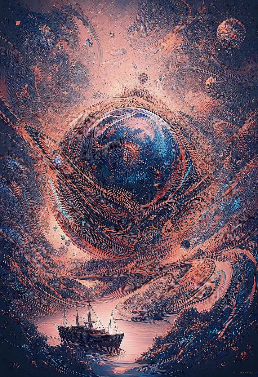 .flux a close up of a painting of a ship on a body of water, trending artistic art, great digital art with details, artistic digital art, a beautiful artwork illustration, beautiful digital artwork, intricate oil painting artwork, futuristic art, surrealistic digital artwork, abstract surrealism masterpiece, beautiful digital art, futuristic painting, digital art picture, breathtaking digital art, inspiring digital art