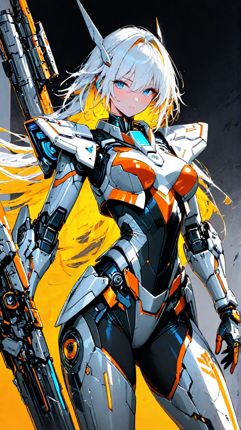 (((masterpiece))), (((best quality))), ((ultra-detailed)), (1mechanical girl:1.4), sv1, sailor senshi uniform, orange skirt, elbow gloves, tiara, orange sailor collar, red bow, orange choker, white gloves, jewelry, thighs, (headgear:1.2), (thrusters:1.2), (huge machanical wings:1.2), (cyborg:1.2), (machanical limbs:1.4), mecha musume, full armor, perfect skin, jumping, look at viewer, space background, intricately detailed face, intricately detailed eyes, official art, professional photography, character focus, intricate detail, sophisticated detail, (depth of field:1.2),perfect hands, detailed photorealistic background, photorealistic, high contrast, solo, (body shot:1.2), (from below), nsfw, <lora:sailor_venus_v2:0.7>,  <lora:A-Mecha-REN[color_theme,mecha musume, mechanical parts, robot joints,headgear,full armor]:0.9> <lora:FINAL  Robort:0.5>,