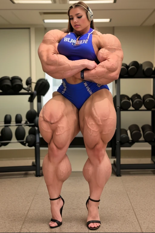 ultra photo-realistic image of a topless bodybuilder in panties, (1girl), (perfect anatomy:1.5), (super muscular professional bodybuilder:1.5), (full body pose:1.5), (huge muscular arms:1.5), perfect model face, beautiful gorgeous smile, (super muscular physique:1.5), (muscular female bodybuilder:1.5), (huge muscular arms:1.5), (Larger biceps:1.75), large forearms, (((narrow hips))), veins everywhere, thin thighs, (thinner legs), (larger upper body:1.5), (small pecs), muscular chest, small waist, (perfect fingers:1.2), (full body pose), (UHD 8k:1.5), solo female, realistic image, high detail, photo quality, beautiful girl, best quality, ultra-detailed, masterpiece, finely detail, realistic skin texture, 85 mm art lens, f 1.2, sharp focus, 8 k high definition, insanely detailed, intricate, elegant,