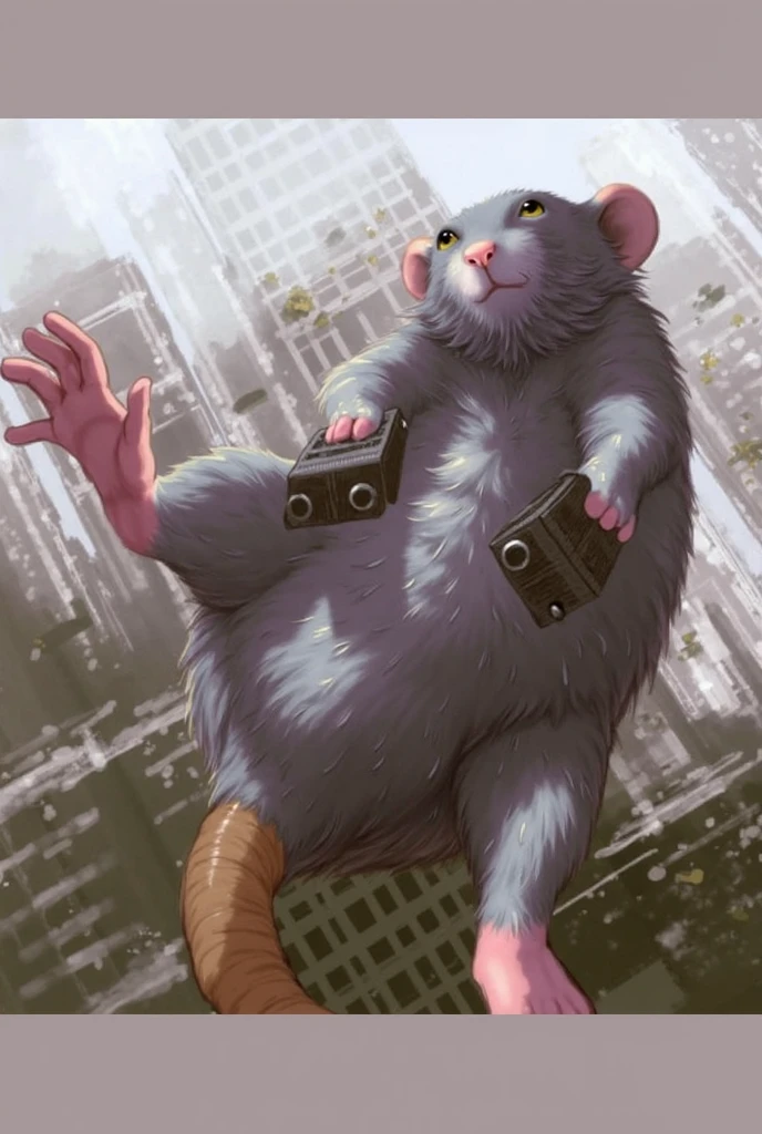 <lora:kUglyCreaturesV2:.9> U61yCre4ture monstrous hamster in police uniform