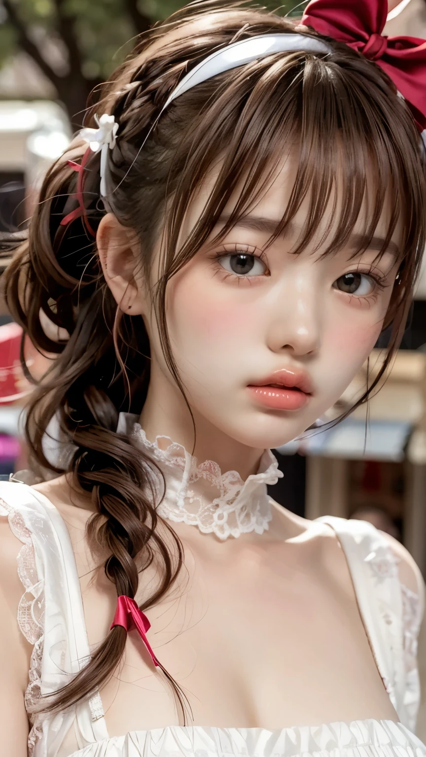 8k uhd,RAW photo,a japanese beauty girl,(real person:1.3),(highres:1.4),(detailed:1.5),(realistic:1.7),
masterwork,RAW photo,art portrait photography,real person,RAW photograph,ultra high res,photorealistic,best quality,(high detailed skin,skin details),visible pores,shiny skin,masterpiece,incredibly_absurdres,finely detail,colorized, an extremely delicate and beautiful,extremely detailed 8K wallpaper,8k high quality,film grain,DSLR,beautiful girl with beautiful details,(looking at viewer),professional photography lighting,extremely detailed eyes and face, eyes with beautiful details,analog style,please pay close attention to the details,blush,cute and playful,adorable,thin bangs,mole,(splendid and colorful:1.3),pureerosface_v1,