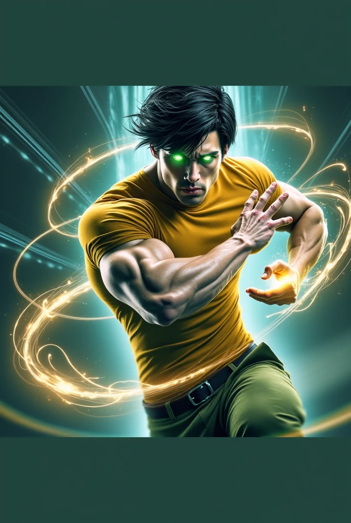 double exposure merged, two tone, simetrical, a man composed of ash and a man composed of light, a green-dragon (transparency effect green-dragon image fit on his chest) seamless mix, flawless, image fit on his chest, perfect body