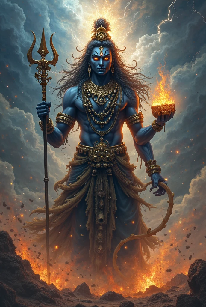Lord Shiva with shivling attractive
