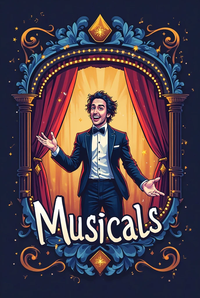 Create for me the logo of a shop selling musicals in the name of Ahsan Watar