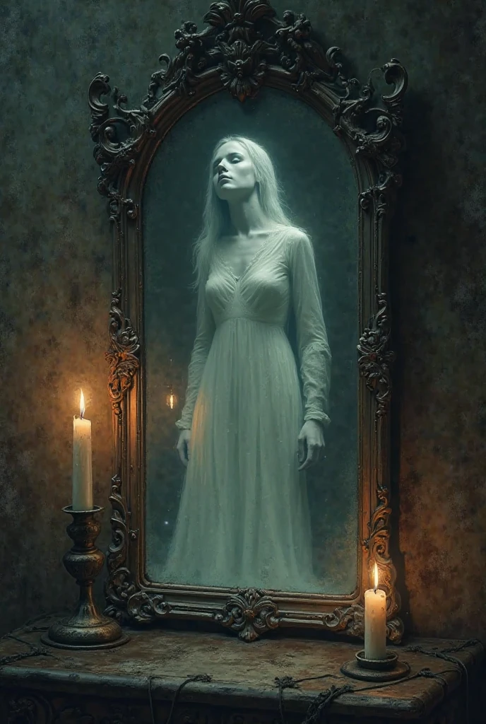 Image of a ghost mirror inside the house