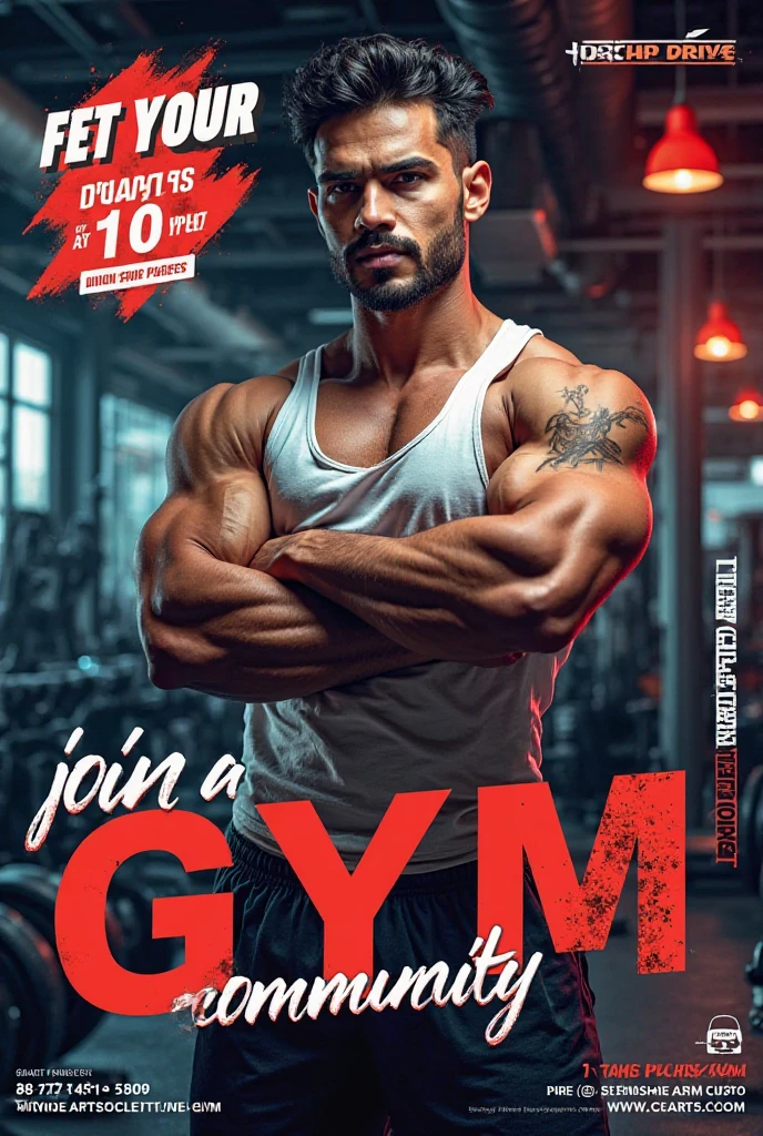 Visual advertisement for a gym called IsaRam