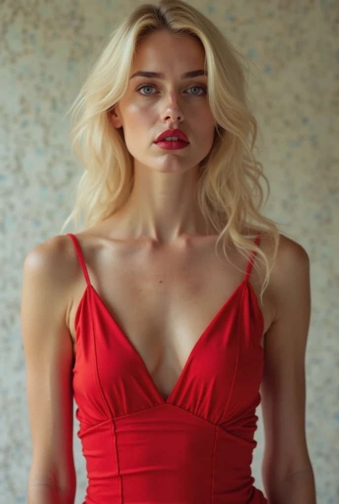 (Cinematic Aesthetic:1.4) Photo of a beautiful blonde woman sexy fashion