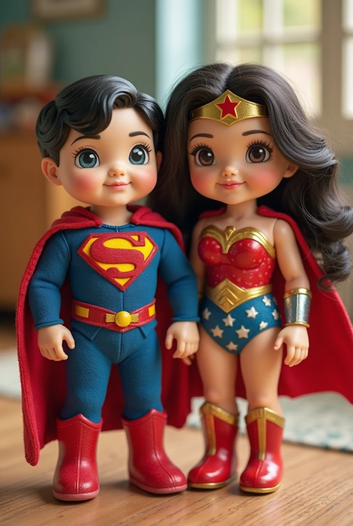 EEA a boyA, Ela tem 4 anos, Tipo Desenho da Disney, He's with his mother, Her mother is dressed as a superwoman and offering fruit to the child. Pixar, ..3d, Disney