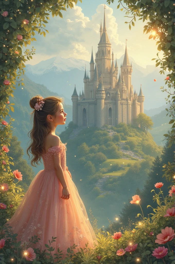 Little Princess Ana became known as the friend of flowers.. One day, and her garden flourished like never before.. Once upon a time, there was a little princess named Ana who lived in a castle made of flowers., Ana cared for it with water and love.
Since then, The flower became the most beautiful in the garden., She found a sad flower that couldn't open its petals..
Present in 4 scenarios