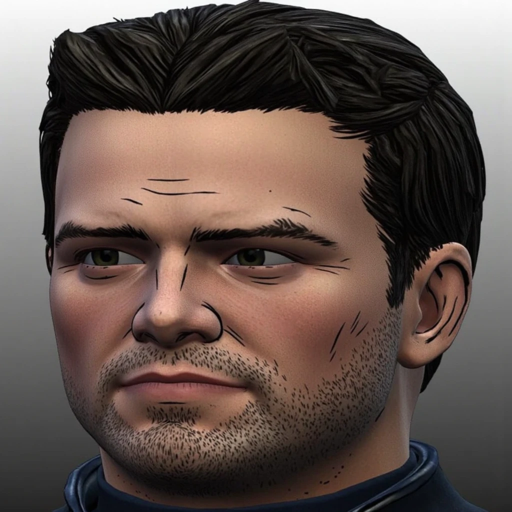 cinematic film still of  <lora:perfection style:0.3> perfection 
 <lora:Unreal Engine style:0.3> Unreal Engine
<lora:Detroit Become Human style:1>
Bryan Patrick Dechart In the year 2038 Connor a man with a blue paint on his face,detective1,solo,simple background,black hair,1boy,male focus,black eyes,blood,black background,portrait,blood on face,realistic , detailed setting, detailed background, CyberLife, cybernetics, dramatic light, cinematic light, cinematic color, cinematic look, filmic, realistic, realism, perfection, perfect, detailed face, detailed body, detailed textures, hyperrealism, photorealism, different pose, different people, detailed hair, detailed ears, detailed teeth, detailed eyes, detailed nose, detailed fingers, detailed hands, detailed lips, different haircut, Quantic Dream style, Detroit Become Human style, shallow depth of field, vignette, highly detailed, high budget, bokeh, cinemascope, moody, epic, gorgeous, film grain, grainy