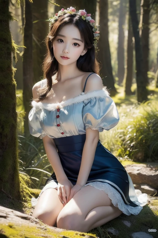 (8k, RAW photo, best quality, masterpiece), (photorealistic), outstanding details, ultra-high resolution, anatomically correct, textured skin, (Extremely precise and accurate anatomy),
Ultra Detailed Face, Detailed Eyes, 

One girl, (whole body:1.4), (full body:1.4), Cute Japanese girl , 20-year-old, ( Wolf Ears) , (wolf tail:1.4), 
(levil grin),  (Mouth slightly open), (cuspid) , 
Side braids, Brown Hair,
curvy, beautiful breasts, 

(medieval European summer clothes),  lightly dressed, short dress, 
in the forest, grassland, wilderness, Forest, 

Background blur, far and near method, 
morning sun, (backlighting), 
reflection light from below, 
atmospheric perspective, depth of field, 
(dramatic lighting), cinematic lighting, 
Artistic, Baroque, Cinematography, Portrait Photography,
