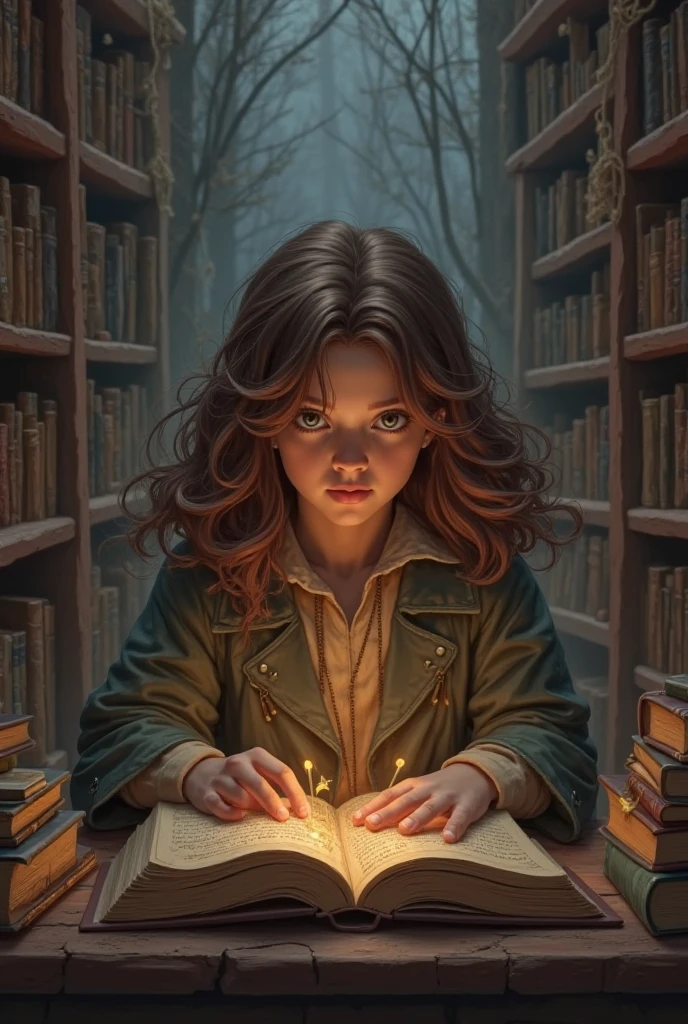young witch Hermione Granger of hogwarts wizard school uniform (sitting on floor:1.1) cross-legged reading books, library, stacks of books all around depth volumetric lighting fog dusty bright morning light through large window luxurious stone castle interior
(zrpgstyle) (masterpiece:1.2) (illustration:1.1) (best quality:1.2) (detailed) (intricate) (8k) (HDR) (wallpaper) (cinematic lighting) (sharp focus) (Style-HogLegacy2:0.8) <lora:fongletsHermioneGranger_v11:0.5>