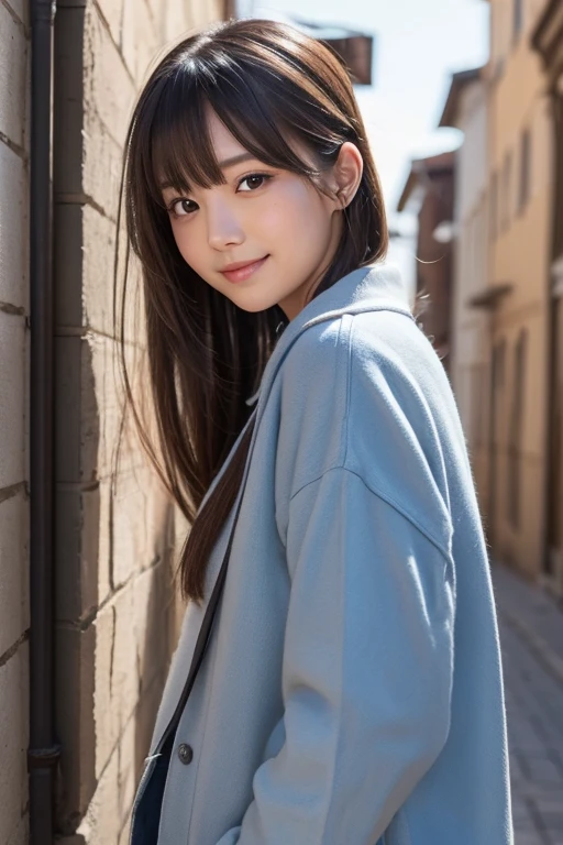 Full body photo、(8k, RAW Photos, highest quality, masterpiece:1.3),(Realistic,photo-Realistic:1.37),(Looking at the audience:1.331),Tokyo Disneyland,Soft Light,1 girl,Very beautiful face,bust,Laying hands,Random hairstyle,Random representation,Big eyes,Mr..々Shooting from different angles