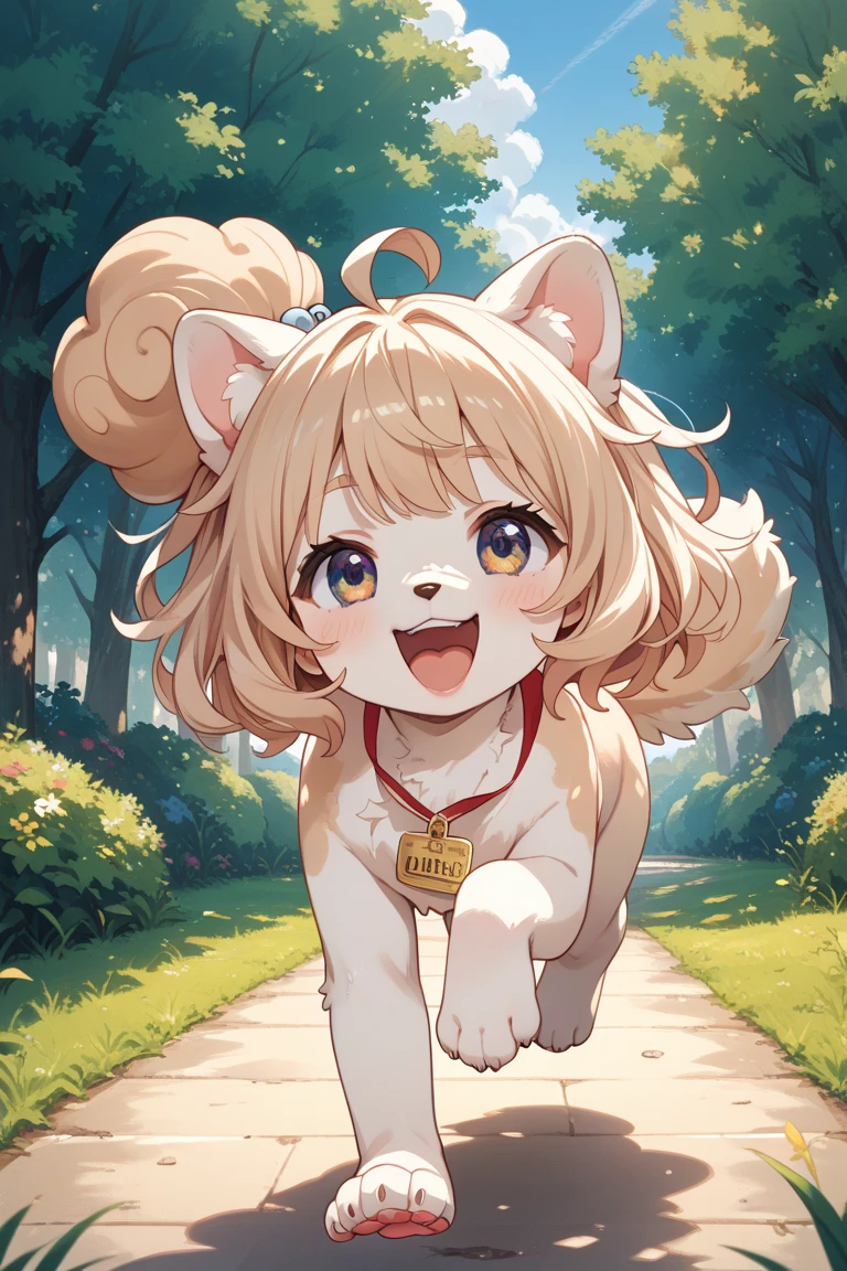 Ultra-high resolution, Detailed Background,  boy, girl, Happy, Joyful, (kemono, fur),　Naked　Naked　Completely naked　furに全身覆われている　Animal body types，　Adorable，Pure，　No shame　having mating，　Young，，Barely　Fully visible，foreskin，On all fours，quadruped，  female genitalia，Male and female，Do not draw hair.