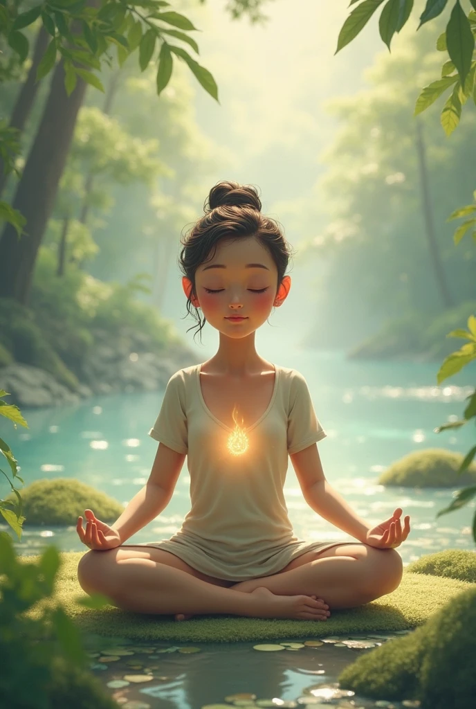Draw a person being mentally and social healthy