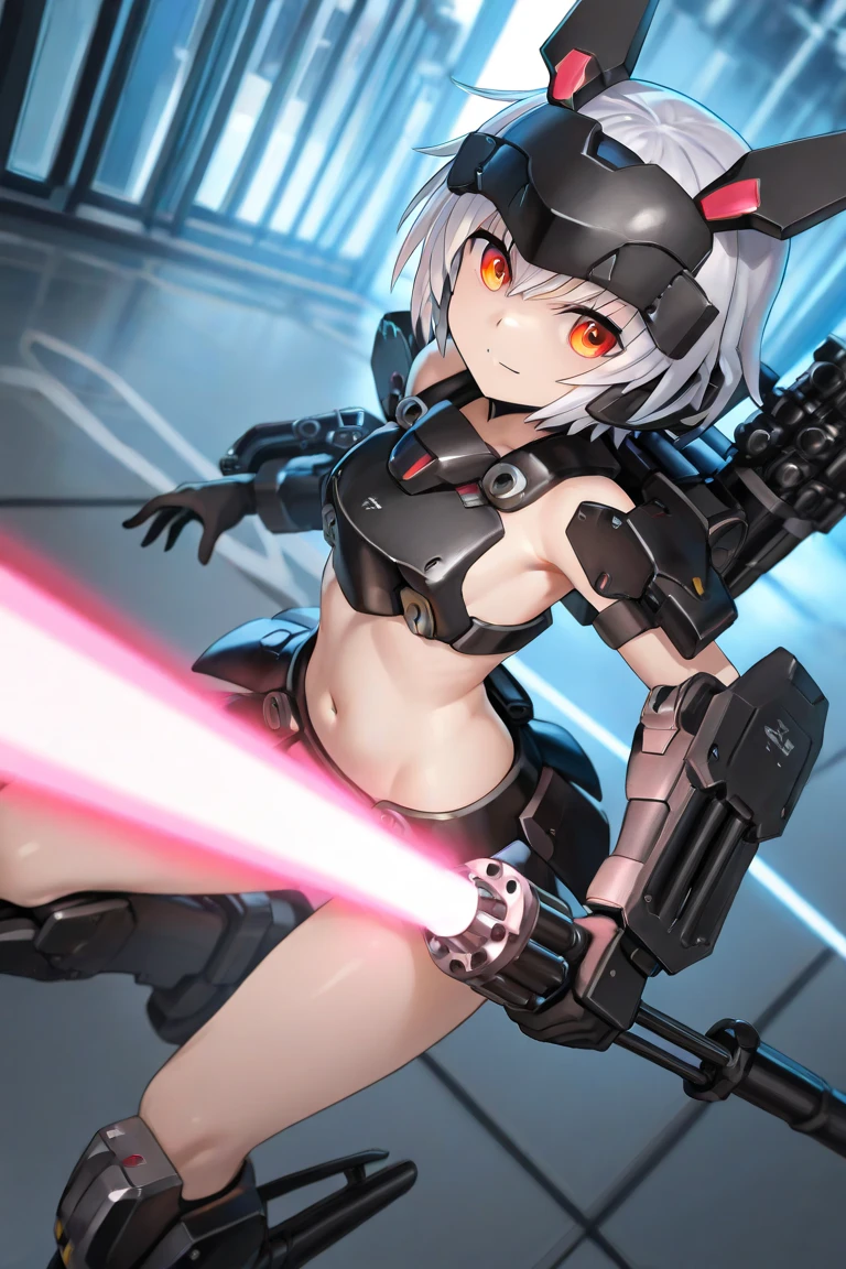 Little bunny with a lightsaber、A dynamic appearance、