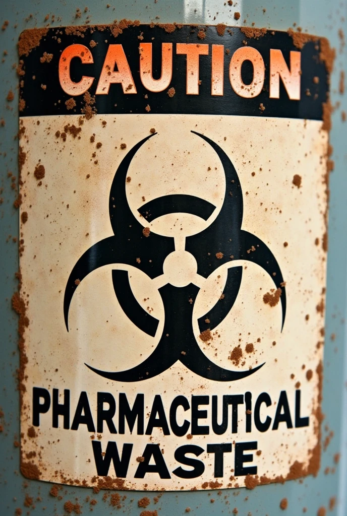 Low quality, pop art, (floating), Round tablets, (Skeleton Mark), danger, Medicine Container, bottle, diagonal, drug, floating at an angle, round pill, spilling, fluttering in the air, yellow background