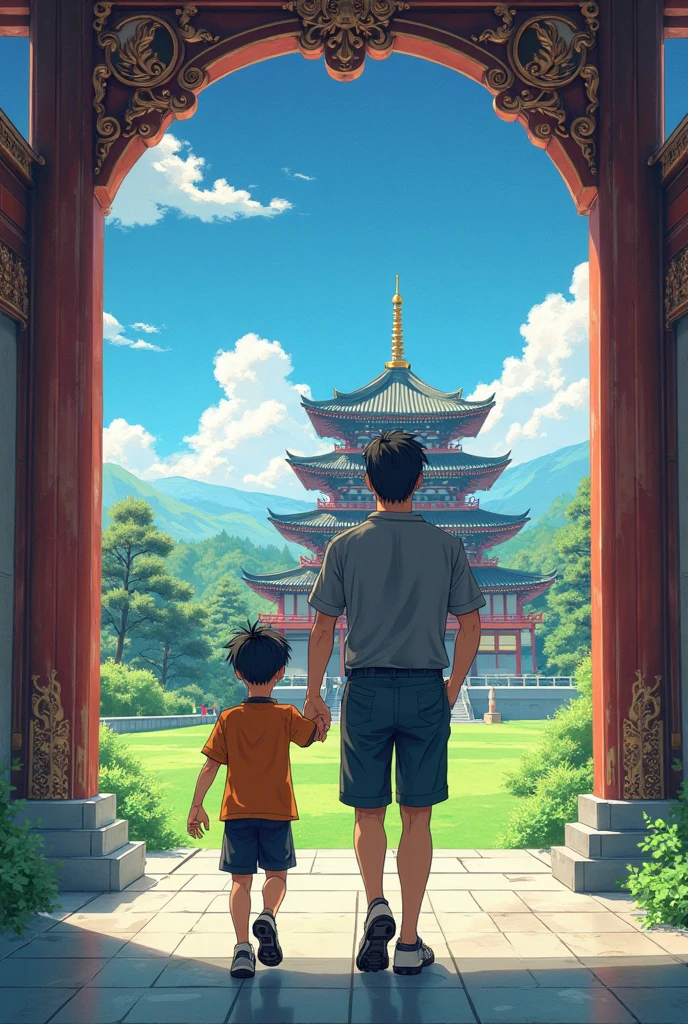 absurderes, hight resolution, ultra-detailliert, (father and son :1.3),((toppless:1.55)),(((8 year old:1.7))),((slender:1.6)),(Short twin tail hair),(looking viewer).
BREAK,
, appearance々Creating brilliance with design, with clean lines, simple shapes, and a focus on composition and balance.
BREAK,
, ((Japanese「Hokusai」Create images inspired by the beauty of, with delicate lines, flat-colors, and an emphasis on pattern and composition.))
BREAK,
((Capture an urban cityscape, towering castle, bustling streets, sparklers,(Festive grocery store) and a dynamic atmosphere.)).
BREAK,
((Take images in low light with minimal lighting、Focus on the subtle details and atmosphere of the scene)).