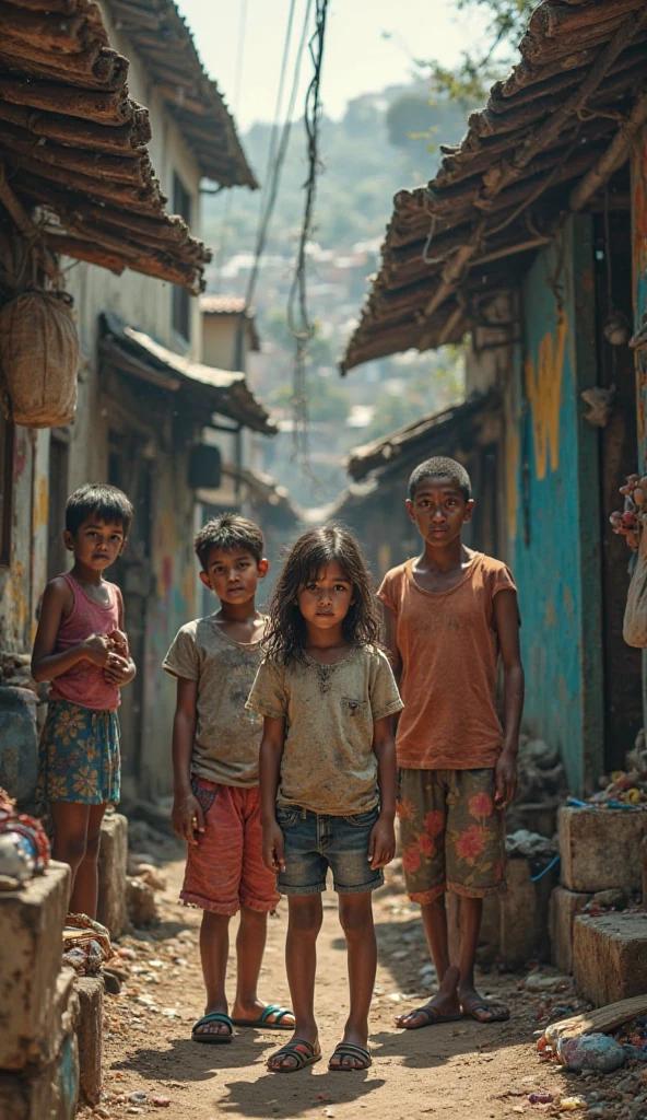 Image that show the poverty of different people