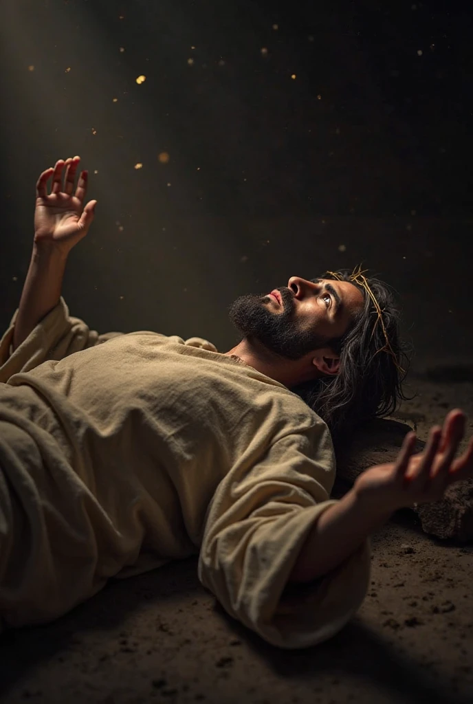 In the silence of the night, apostle john sees something that makes him fall like a dead man