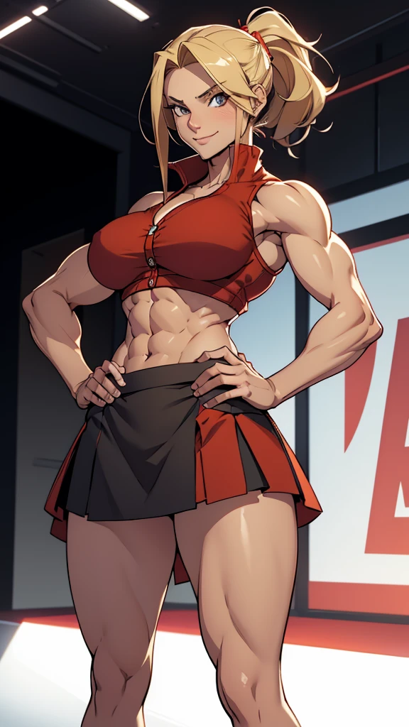((Best quality)), ((masterpiece)), ((highly intricate details)), 1girl,(tall,175cm),(muscular plump:1.2), (yellow eyes,detailed eyes),seductive expression,evil smirk,(navel piercing),erotic pose,bad girl,bitch,prostitute,hooker,smoking a ciggarette,(red long dress), (tattoos:1.4), bimbo breasts, strong eyeliner, heavy make-up, (half_buzzcut,platinum hair),outdoor,street,red light district, night time,(tone abs:0.8),