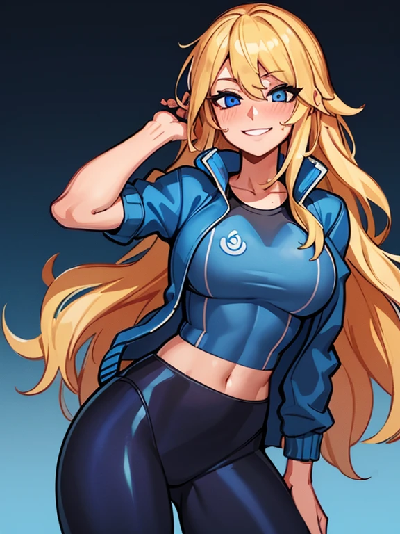 1 girl, naruto uzumaki as a girl, naruto genderswap, female naruto uzumaki, genderswap, female/girl/woman, feminine features, feminine body, great curves, medium sized breast, breast 34d, cute, hot, long blond hair, blond hair, long hair, blue eyes, wearing(flex leggings and cropped shirt), gym flex leggings woman, flex leggings, cropped shirt, in the park, ultrasharp, 4k picture, highly detailed, beautiful 
