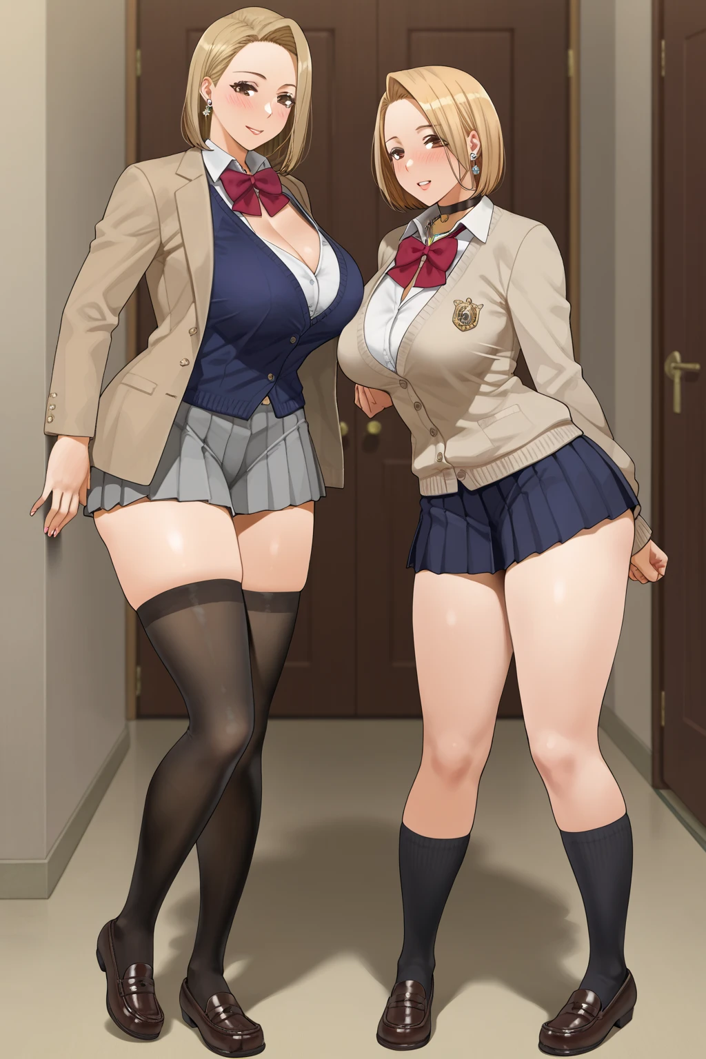 score_9, score_8_up, score_7_up, score_6_up, score_5_up, score_4_up, (source_anime), 1girls, 1futa, Classroom, full body, massive breasts, madure woman, teacher,  , big size difference, Eleuta on female, pussy sex, futanari