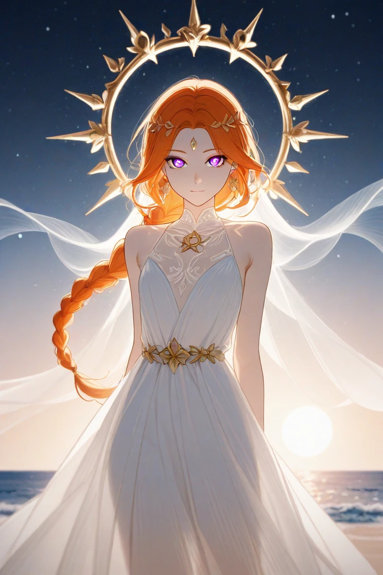 (simple hands:0.5)+(detailed hands:0.7), (trabalho), (best quality), cabelos vermelhos, Olhos vermelhos,1girl, cabelo vermelho, red hair pale skin, cabelos vermelhos, cabelos ruivos Olhos vermelhos, cabelo de dois tons, Cilia, pulseira, jewelries, sorrir, pele reluzente, cabelos brilhantes, Palco detalhado e majestoso, fantasia, Cabelos Longos, 1 girl, Cabelos em dois tons vermelhos, night sky, Incredibly detailed CG illustration masterpiece, looking towards you, anime, belos olhos de anime, belos olhos detalhados, olho, olhos brilhantes, Olhos vermelhos, galaxy, nebula, (corpo inteiro), (Curvy), Pov, decote molhado, (coxas grossas), 4K HD | | | |, ultra realistic, corpo perfeito, Perfect lips, nariz perfeito, olhos perfeitos, Looking at the Viewer, vestir, Vestido elegante, vestido macio, vestido longo, Neon light, neon lights, cores brilhantes, vestido detalhado, Vestido neon, Vestido elegante, (strapless dress), (vestido sem mangas), vestido branco, vestido de noiva, Gold-Trim, Isso, angelic, halo