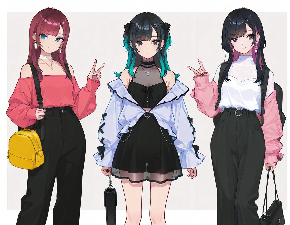 超A high resolution, nffsw, best aesthetics, Highest quality of foot depiction,I'm surprised with open arms, has rainbow colored hair, black hair, flat avatar, Anime visuals of cute girls, cute art style, Chibi, anime stylized, short hair, Ahoge, I'I'm shy, laughter, hair ornaments, simple background, earrings, gem, side lock, large oval eyes,