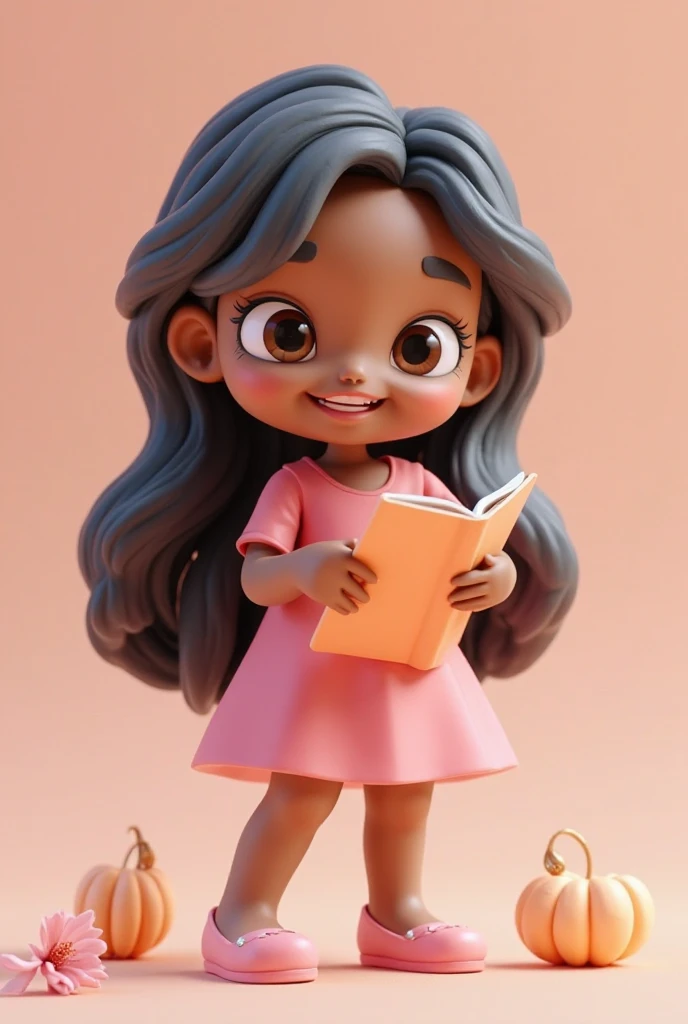 (Children's drawing illustration), (alta resolução), (8K), (Muito detalhado), (best illustration), (Belos olhos detalhados), (Melhor qualidade), (Ultra detalhado), (Obra-prima), (Papel de parede ), (Rosto Detalhado), a smiling black child, curiosa e alegre, cabelos de cor castanho, tipo ondulado, simples, fofa, com vestido colorido, in various exhibitions and pose, --auto --s2