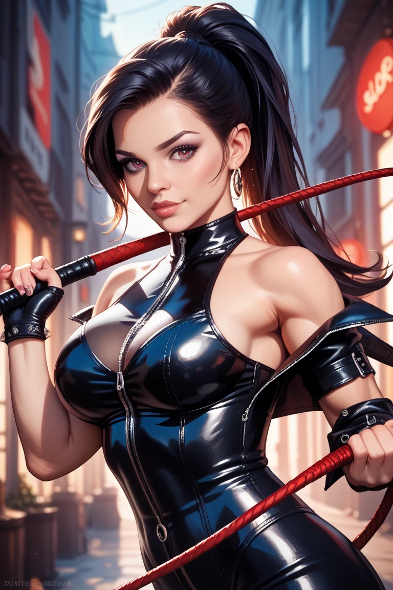 (best quality,4k,8k,highres,masterpiece:1.2),ultra-detailed,(realistic,photorealistic,photo-realistic:1.37),masked oriental ninja girl in leather clothes,beautiful detailed eyes,beautiful detailed lips,dark and mysterious atmosphere,detailed leather texture,twisted and stylized pose,dynamic action,nighttime scene,shadows and light contrast,subtle color palette,sharp focus,professional,expressionless face,ninja mask,flowing hair,wisps of smoke,hidden weapons,running on rooftops,silhouette on the moonlit sky,stealth and agility,ethereal and elegant,emphasizing strong yet graceful movements,Japanese traditional elements,subtle swordsman,confident and focused,jumping over obstacles,intense and immersive experience,powerful and skilled fighter,dark alleyways and bustling city,urban ninja warrior,engaging and captivating narrative,adventurous and thrilling journey.