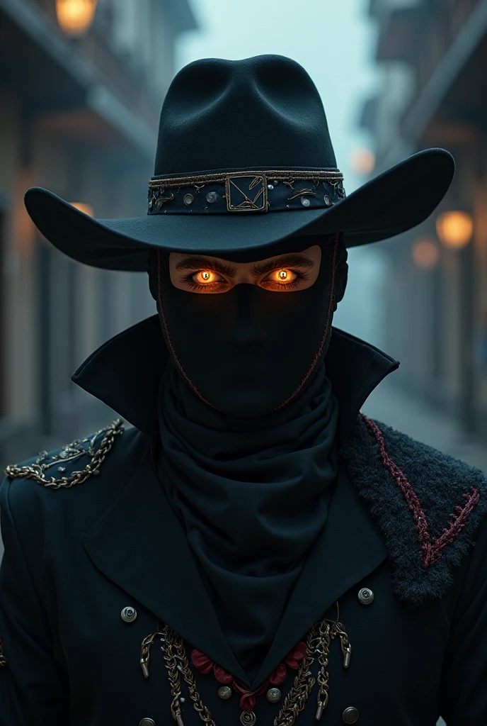 It's not that! Do the Zorro with a painted headband, horizontal on the eyes black