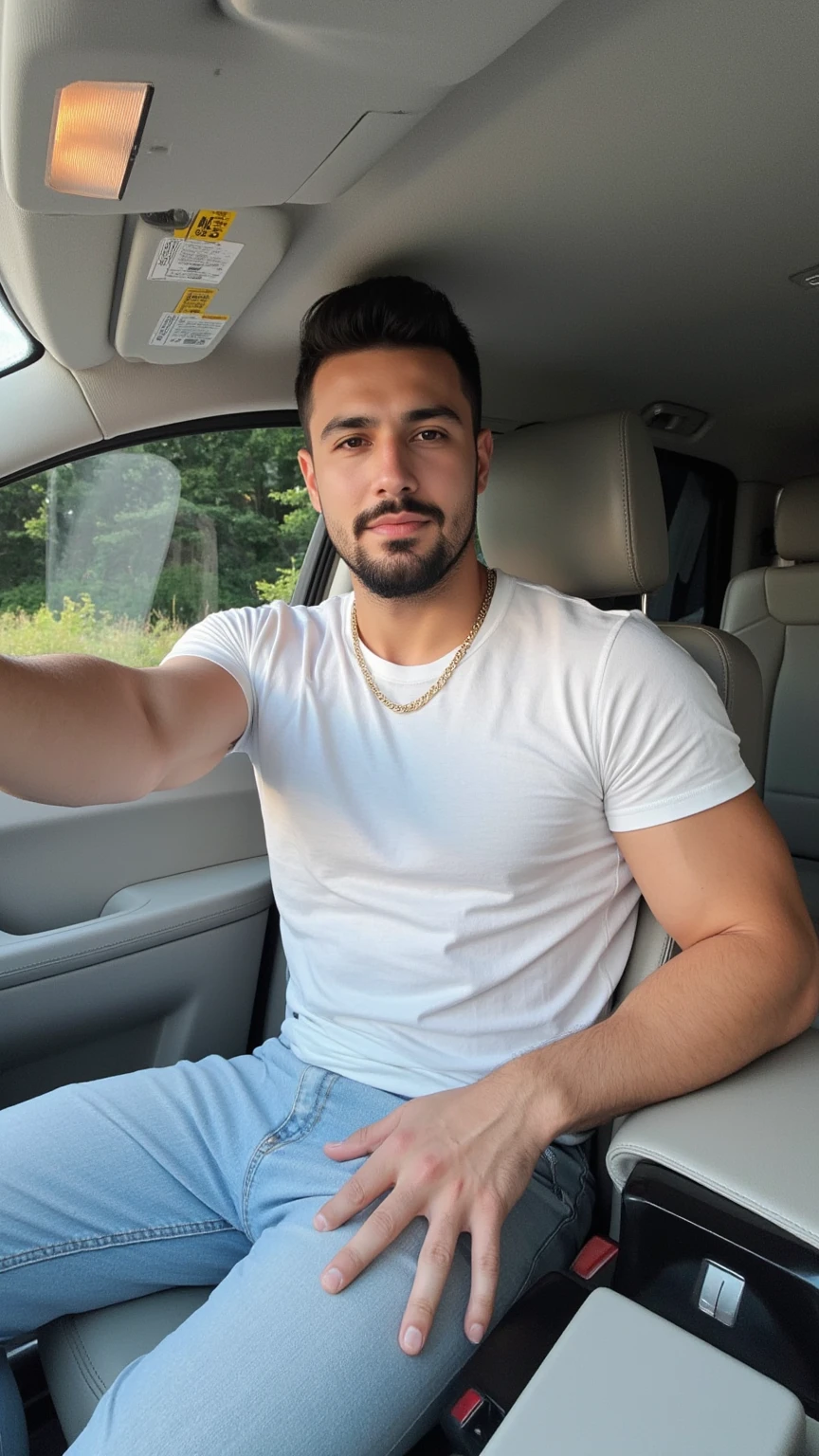 tyler hoechlin naked, big bulged, in car