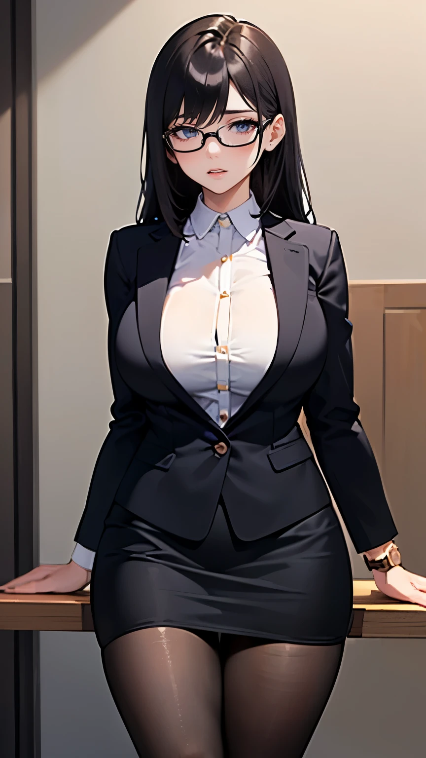 (Rio), (Red eyes:1.2), hair ornaments, Hair Clip, Hello, Long Hair,
break black footwear, black Jacket, black pantyhose, black skirt, cuffs with buttons, High heels, Jacket, Long sleeve, office lady, pantyhose, ribbed sweater, skirt, sweater, Thigh straps, turtleneck, turtleneck sweater, white sweater,
break (Skin Dentition), cute, feminine, Detailed body , (Detailed face:1.1), (Perfect Eyes), 4K, beautiful, (One girl:1.4), (Huge breasts:1.2), Thick eyelashes, Long eyelashes, Perfect dynamic composition, (Wide Hips), (Thick thighs:1.2), Mature Woman, eyeliner, Long eyelashes, Thick thighs, tight , skin tight, Heavy breathing, View your viewers, Cowboy Shot, blush, Thick lips,(Big Lips:1.1) , (Huge lips: 1.1), (Part your lips:1.1), (Thick lips:1.2), (8K), (4K),(masterpiece), (Highest quality), Fantasy, Very detailed, Complex, Super detailed, Fine grain,(Perfect Face), figure,Soft lighting,(Mirror reflection illumination:1.4),Shiny skin,View your viewers, Ultra-high resolution, Complex, Super detailedな