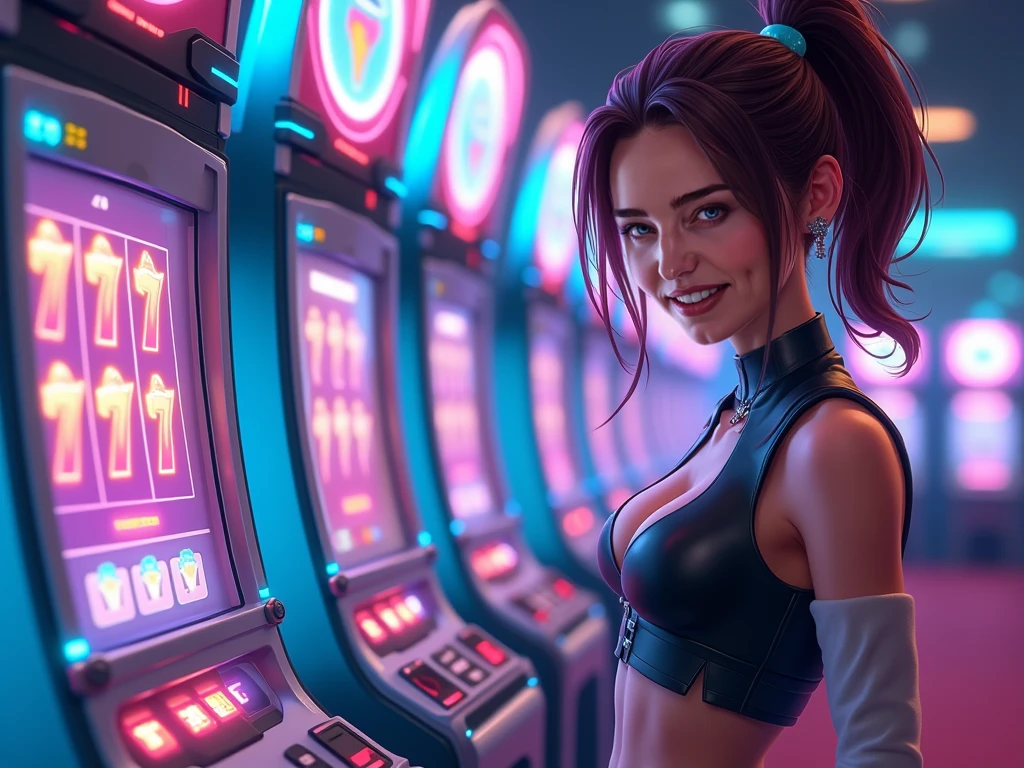 casino cyberpunk machines