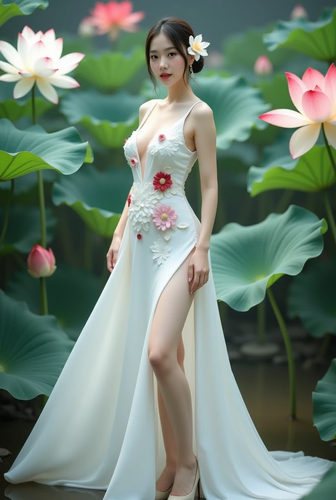 (best quality, masterpiece, ultra-detailed), 1girl, (solo), (detailed face), (realistic), (full body), illustration, extremely beautiful, (background, pure white),
((flowers)), (colorful), (petals), (flowing), (fantasy), (paper cut), ultra thin silk, lace, (elegant), (charming), (cute), looking at viewer,
<lora:Lady:0.2>, <lora:KK_paperCut_v1:0.8>,