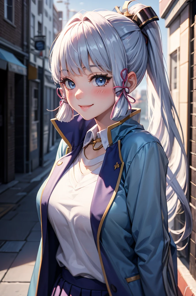 (Best Quality, 8k, 32k, Masterpiece, UHD:1.3), (Photo of Attractive Japanese Woman), ((1 Girl)), ((moderate Boobs)), Abs, Perfect Body, Ultra Detailed Face, Detailed Lips, Fine Eyes, double eyelids,, (seductive), ((aroused:1.5)), ((in heat)), ((milf)) sexy girl, beautiful girl, jaw-dropping beauty, (silver long hair:1.2)), scifi woman, in (white sweaters), ((close up to face and breast)), smiling beautifully, in mecha cockpit, sunlight illuminated her beautiful face, fox ears,