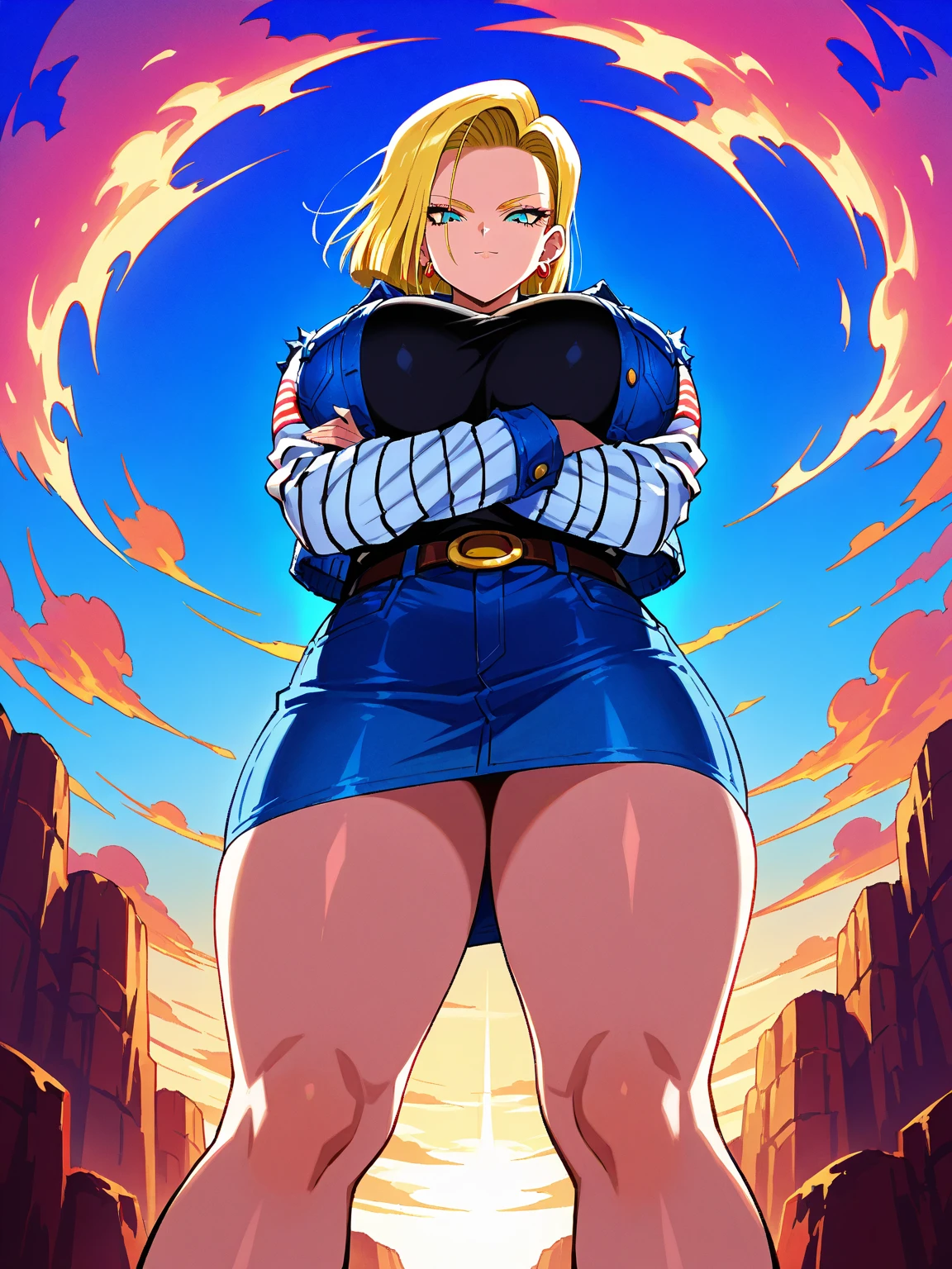 micro bikini.Hellsing Ultimate, Seras Victoria, 1girl in, ((Bimbo))), spiky blonde hair, Blue eyes, Puffy lips, Thick lips, wide hips, Thick thighs, huge-breasted, Huge ass, oily shiny skin, Thick, Eros Smile Face, Posing, Panties, Night time