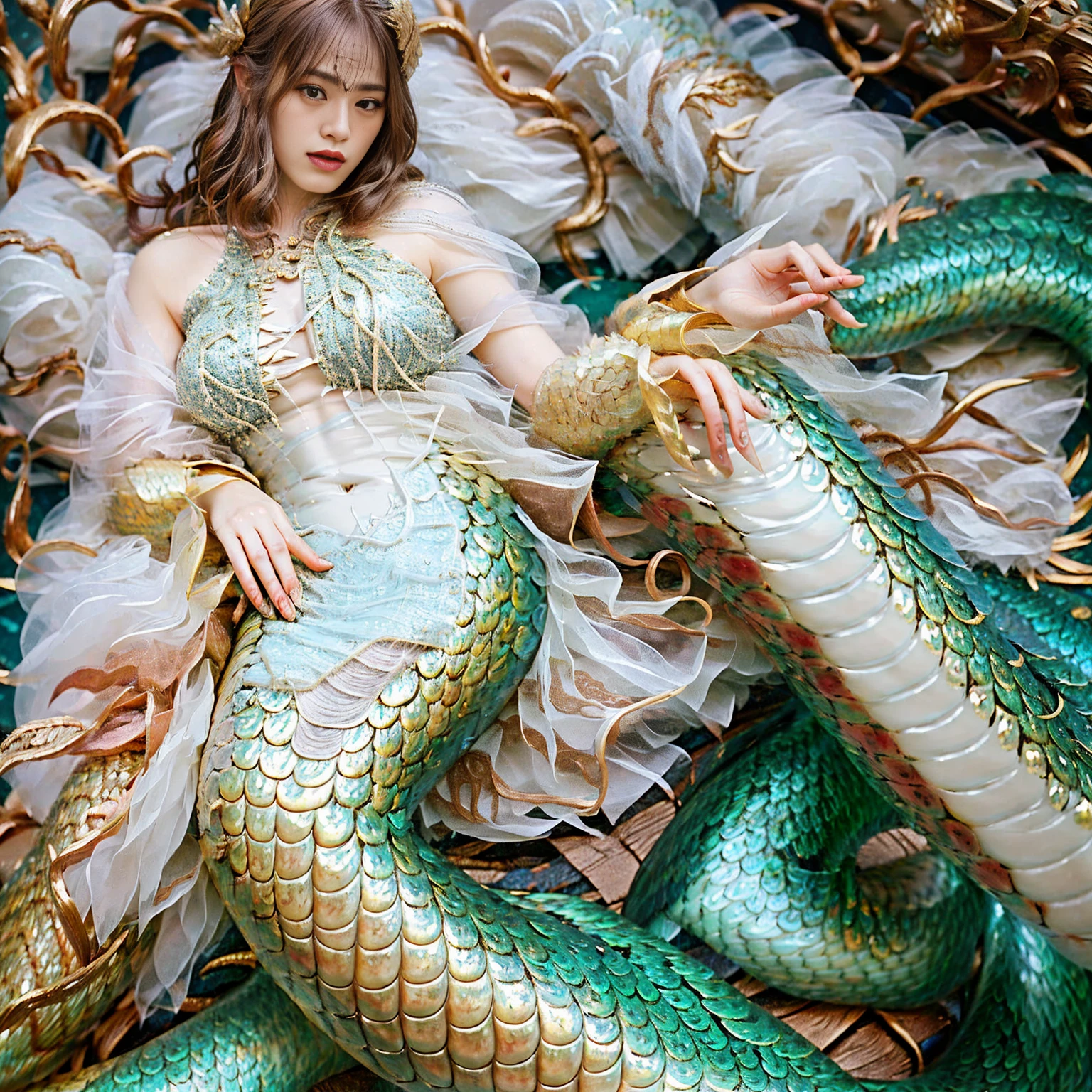 (heavy breasts)、top-quality、masterpiece、超A high resolution、(Blue Dragon Armor)、(((Colossal tits))),dragon armor、(((Detailed Micro Bikini))),(Wearing a beautiful crown made of jewels),(Photorealsitic:1.4)、Raw photo、女の子1人、(((Random hair))、(((Take different poses)))、glowy skin、(((Chinese Dragon)))、Intricate and ornate hair ornaments、(Gorgeous Jewelry Necklaces)、(Mystical expression)、(Full Body Angle)、(Fight big dragons)、With a beautiful knife、(Pink Metal Bikini)、(beautiful forest background)、Precipitous cliffs、(Castle background)、((super realistic details))、portlate、globalillumination、(sexypose)、Shadow、octan render、(One-Eyed Scouter)、8K、ultrasharp、Colossal tits、Raw skin is exposed in cleavage、metals、Details of complex ornaments、Japan details、highly intricate detail、Realistic light、CGSoation Trends、Blue eyes、radiant eyes、Facing the camera、Precipitous cliffs、Toostock、(Full Body Angle)、(veils)、(((Heavy Big))),