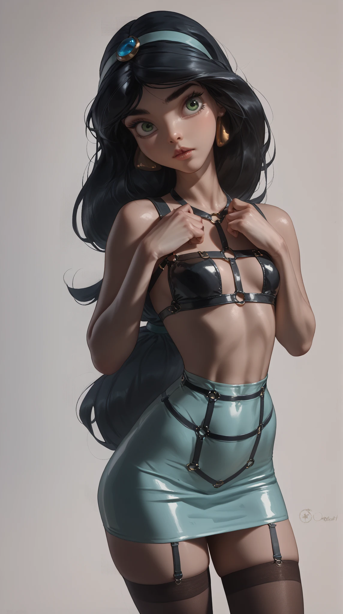 mulher arafada com longos cabelos negros e um colar e pulseira, long flowing dark hair, very long flowing dark hair, cabelos escuros longos e ondulados, cabelo escuro maravilhoso, long flowing dark brown hair, cabelos escuros longos e ondulados, penteado preto longo elaborado, cabelo preto longo e ondulado, longos cabelos negros, Long flowing black hair, cabelo preto longo e ondulado, Lindo cabelo preto, 8k, SexyToon