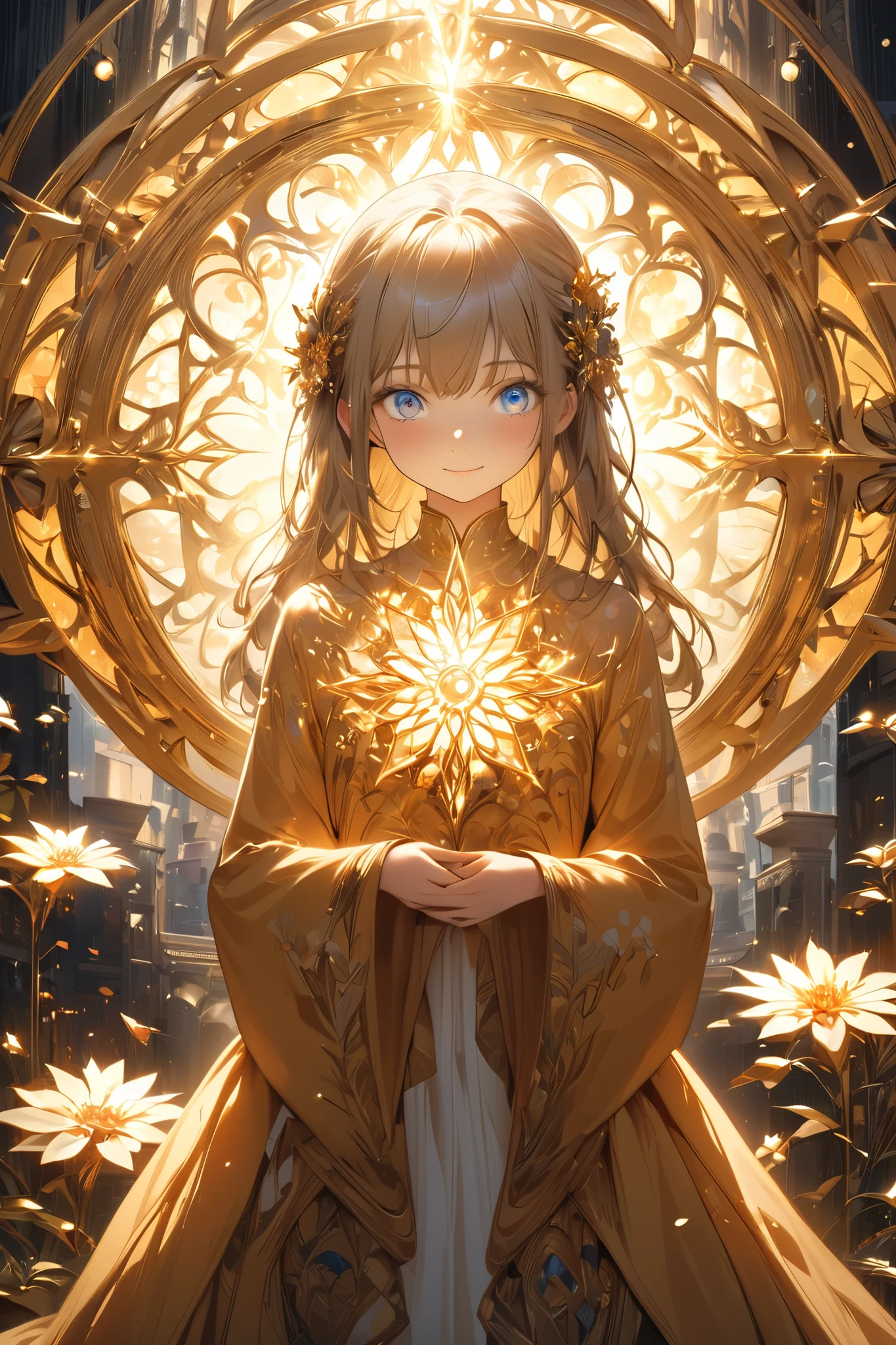 (masterpiece, Highest quality:1.2), one girl, alone、RAW photo, High Resolution, very well detailed, complicated details, 8k,smiles, have twinkling eyes, odd-eye,