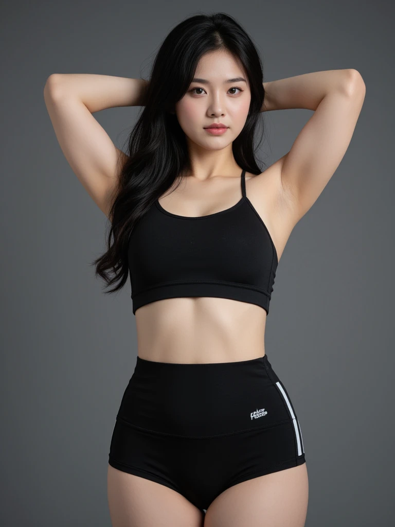 Aexercise well top and leggings, Good exercise, bra, sports and丁字裤, exercise well, detailed exercise well, sports and, sports and系带, physical : smallest belly ever, crop top, photography Reality者, photography, masterpiece, Reality者, Reality, rendering, high contrast, The art of math, fotográficoReality者, Artstation 8k HD trends, HD, detailed, actual, detailed, Texture, hiperdetailed, Textura Reality者 da pele, better quality, 超high resolution, (photography Reality者: 1.4), high resolution, detailed, photography crua, sharp resolution, Nikon D850 film, photography de stock 4, Kodak portra 400 camera f1 lens.6, textura hiper Reality者, The lights are dramatic, Artstation Cinestill 800 中不切actual趋势, raw.