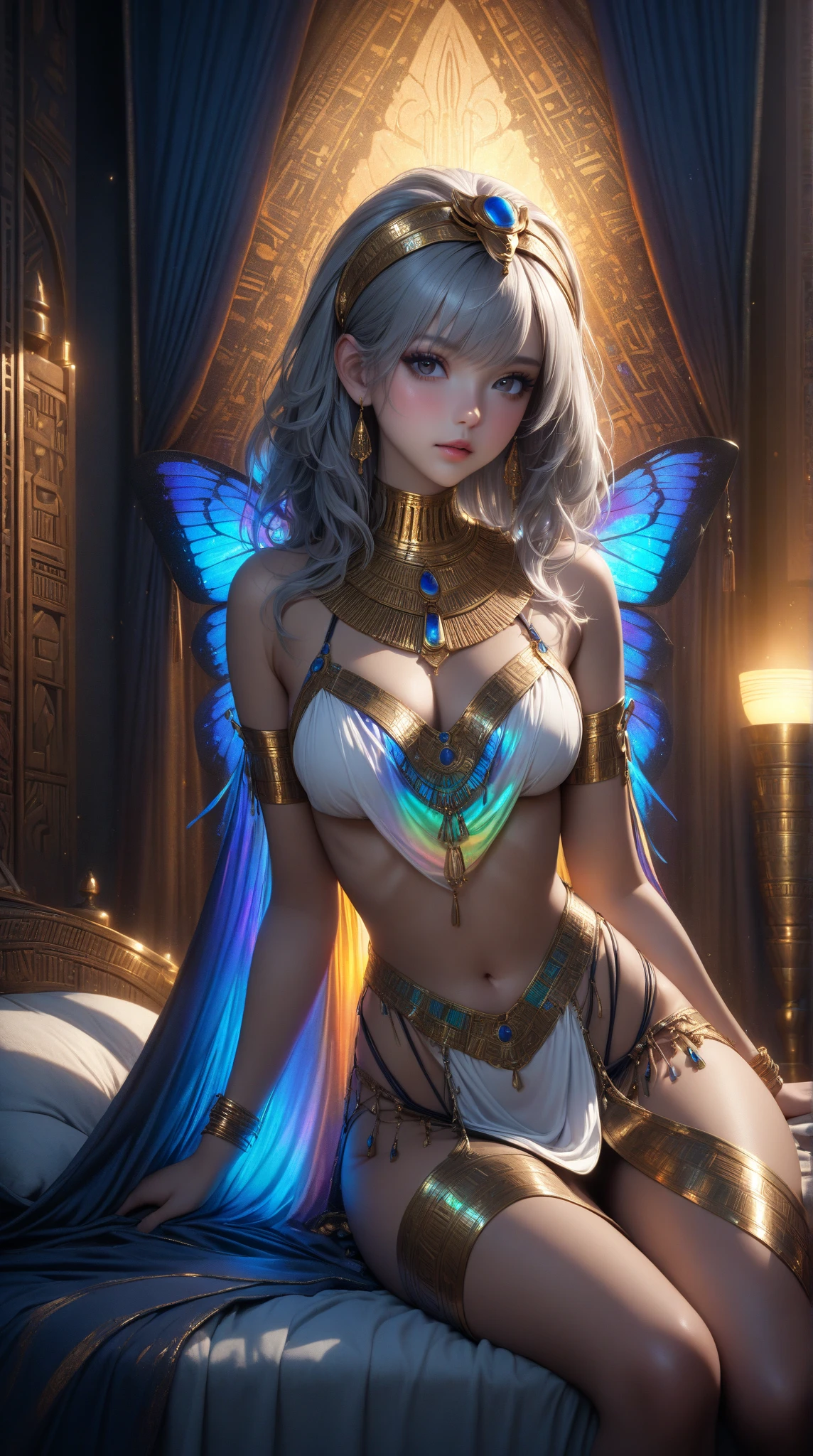 Ultra-realistic beautiful butterflies, iintricate, very high res, Amazing，Dance to the wind