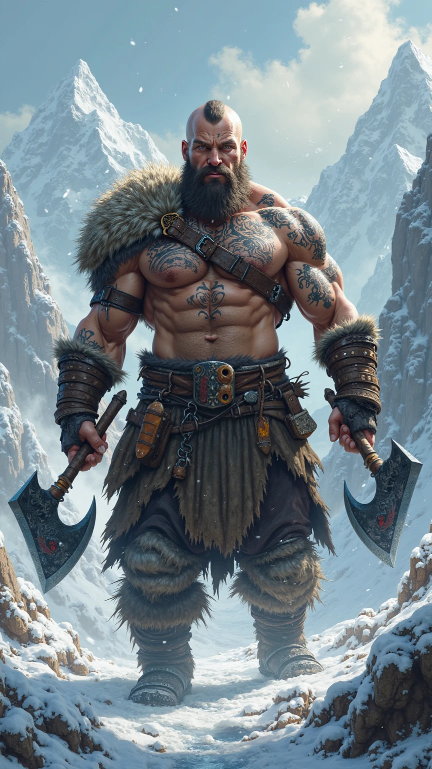 Strong Viking as a symbol of athletics 

