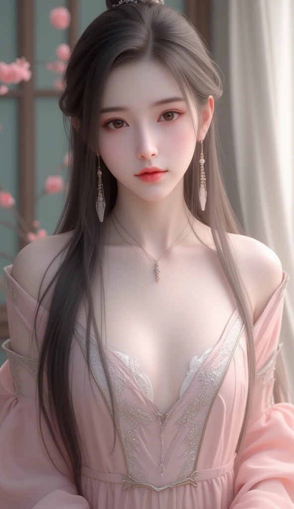 Close-up of a woman in a dress and floral headdress, beautiful Korean women, gorgeous chinese models, Beautiful Asian girl, Chinese girl, Korean girl, a beautiful fantasy empress, ((a beautiful fantasy empress)), Beautiful young Korean woman, Asian girl, Beautiful asian woman, Japanese goddess, Gorgeous young Korean woman, beautiful and seductive anime woman, Beautiful goddess
